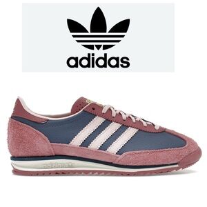 Adidas Retro Pink and Navy Sneakers